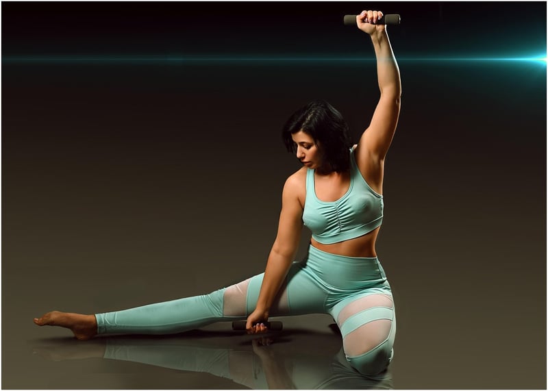 Woman stretching